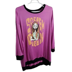 Disney Size 3X Top Nightmare Before Christmas Scream Queen Sally Sleep Shirt - Picture 1 of 11