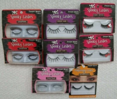 Ardell Fright Night False Lashes Lot Bombshell Vampira Pixie Dust Web Witch - Image 1 of 4