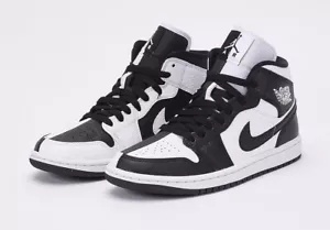 Nike Air Jordan 1 Mid Split Black/White Womens Size US 7 Casual Sneakers New✅ - Picture 1 of 4