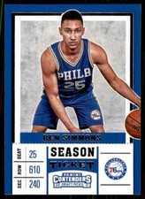 2017-18 Panini Contenders Season Ticket Ben Simmons Philadelphia 76ers #3