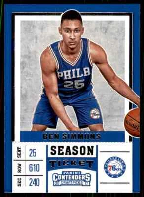 2017-18 Panini Contenders Season Ticket Ben Simmons Philadelphia 76ers #3 - Image 1 of 2