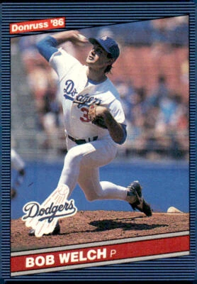 1986 Donruss #459 Bob Welch Los Angeles Dodgers - Image 1 of 2