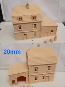 French Garage Fuel Station 28mm 20mm 15mm 12mm 10mm 1:76 OO 1:72 18mm Wargaming - Picture 1 of 8