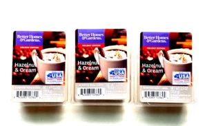 3 PACKS Better Homes and Gardens Scented Wax Cube Hazelnut and Cream 6-Count - Picture 1 of 12