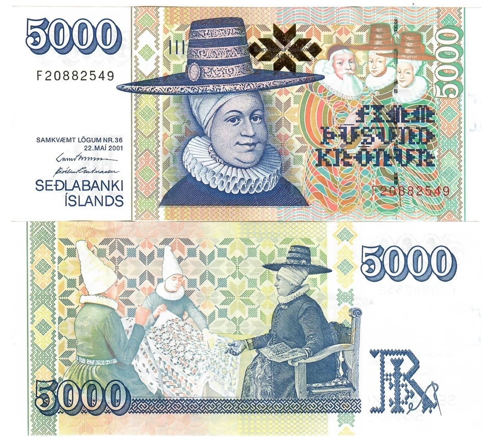 Islandia 5000 coronas 2001 (2005) aUNC Foto 1 de 1