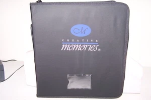 2001 Vintage Creative Memories Zubehör Reißverschluss Mappe mit 3 Aufkleber Schutzhüllen - Bild 1 von 13