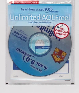 Estuche AOL 9.0 America Online Blue House nunca abierto - Imagen 1 de 1