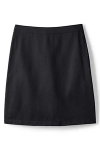 LANDS END Nero Scuola Uniforme Top of Knee Chino Skort Bambina 16 Slim NUOVO - Foto 1 di 5