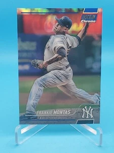 Frankie Montas 2022 Topps Stadium Club Chrome #392 Blue Refractor 103/199 - Picture 1 of 2