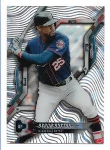 Byron Buxton 2018 Topps High Tek Pattern 1 Waves Magma Diffractor HT-BB Twins - Picture 1 of 2