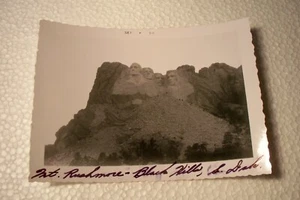 Vintage 1956 Real Photograph Mt. Rushmore Black Hills SD South Dakota - Picture 1 of 4