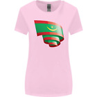 Curled Mauritania Flag Mauritanian Day Football Womens Wider Cut T-Shirt