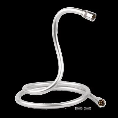 Durchschlauch Glatt Silber Flexibel 1,5 m chrom G 1/2" (20 mm) Brauseschlauch  - Bild 1 von 4