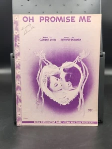 OH PROMISE ME, Vintage Sheet Music, Clement Scott  Reginalo De Koven - Picture 1 of 4