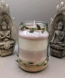 Large Layered Candle Jar Chocolate & Vanilla - Picture 1 of 2