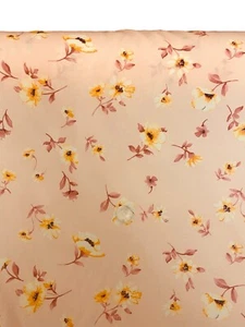 4 Metres Floral Printed 100% Soft Crepe Dechine Fabric 56 Inch Wide Quality - Picture 1 of 3