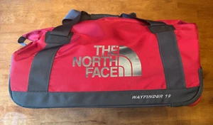 RARE The North Face Wayfinder 19 Wheeled Suitcase Luggage Bag W/Handle RED - Picture 1 of 16