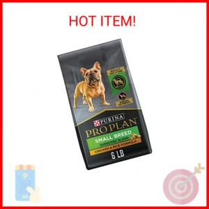 Purina Pro Plan Small Breed Dog Food With Probiotics, Chicken & Rice - 6 lb. Bag - Picture 1 of 2
