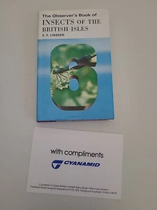 The Observer's Book Of Insects Of The British Isles, Rare Cynamid Version - Picture 1 of 10