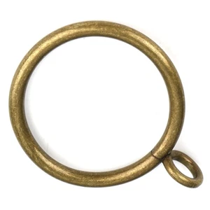 Antike Messing Gardinenringe mit Ösen für bis zu 3/4 Zoll Gardinenstangen (Set... - Bild 1 von 6