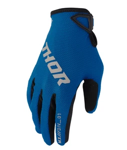 NEW THOR 33308345 Ridemode Static Gloves - Blue - Medium - Picture 1 of 4