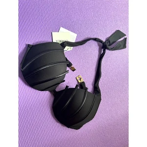 355 $ La Perla Bikini Schwimmoberteil schwarz Neckholder Bademode 10 gepolsterte Bügel neu - Bild 1 von 4
