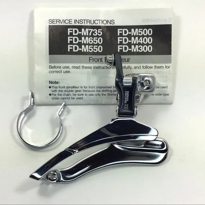 Shimano Deore XT FD-M735 Front Derailleur Braze-On 31.8mm NOS Answer Manitou - Image 1 of 4