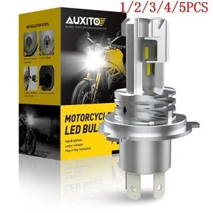 Fanless 9003 H4 LED Hi/Low Headlight 6000K Beam Bulb FOR Motorcycle Bright 2/5x - Picture 1 of 23