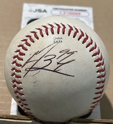 Manny Ramirez Signed/ autograph Rawlings perfect game Baseball JSA - Image 1 of 4