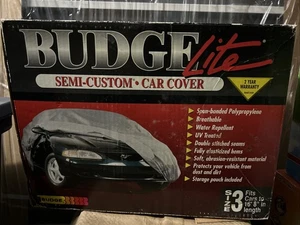 Cubierta de coche Budge Lite semipersonalizada tamaño 3 se adapta a coches de 14'9" a 16'8" nueva - Imagen 1 de 3