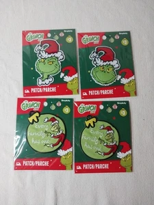 GRINCH/Dr. Seuss/Simplicity/ IRON ON/EMBROIDERED PATCHES Lot Of 4 Christmas - Picture 1 of 5