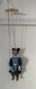 Kralssoi Lousek Minnie Mouse Marionetta 10” Corde intrecciate in legno e argilla - Foto 1 di 4