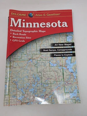 2010 Minnesota DeLorme Atlas and Gazetteer 11" x 15.5" Topo Maps Road Guide - Image 1 of 4