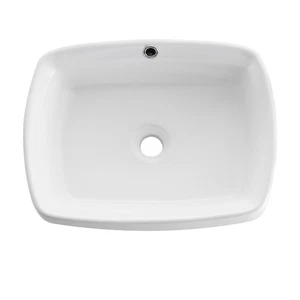 Fresca FVS6119 White Bellezza 18" Ceramic Vessel Bathroom Sink With Overflow - Picture 1 of 4