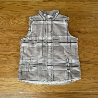 Chaleco a Cuadros MIA + TESS Mujer Talla Grande Rosa y Blanco Foto 1 de 4