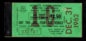 Connecticut Bridge Trip Ticket Book with 8 tickets - Imagen 1 de 3