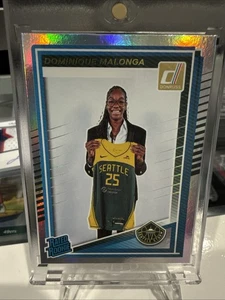 2025 Panini Donruss WNBA Dominique Malonga Rated Rookie Silver Holo SP 🔥 Storm - Bild 1 von 4