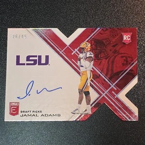 2017 Elite Draft Picks Jamal Adams Die-Cut Red /49 RC Auto - Picture 1 of 11