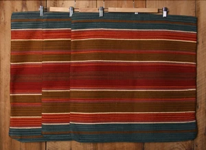 Lot of 3 POTTERY BARN Reid Serape Stripe Kilim Pillow Cover 24" x 24" Square - Picture 1 of 9