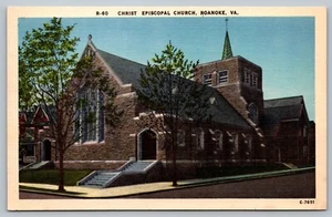 Postcard Christ Episcopal Church Roanoke Linen Virginia VA - Picture 1 of 2
