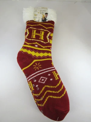 Harry Potter Hogwarts Cozy Slipper Socks Pair New With Tags - Image 1 of 4