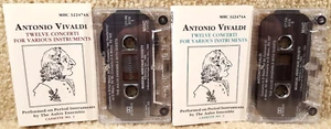 Vivaldi Twelve 12 Concerti For Various Instruments Cassette Tape Set - Picture 1 of 11