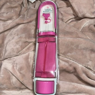 New 2025 4-Piece Pink Tumbler/Stanley Accessory Set, Target Bullseye Playground