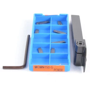 MGEHR1010-1.5+10pcs MGMN150-G PC9030 CNC External slot Groov turning tool holder - Picture 1 of 5