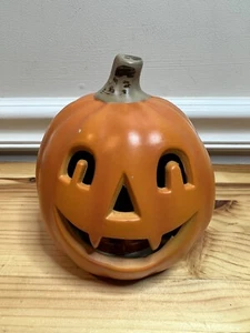 Seasons Light Up Halloween Jack o'Lantern Pumpkin 5.5" Tall - Picture 1 of 8
