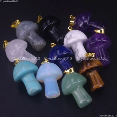 Collane con ciondolo curativo Reiki Chakra con pietre preziose naturali,... - Immagine 1 di 4