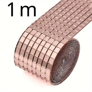 1M Selbstklebend Mosaik Spiegel Fliesen Glas Wandaufkleber 1600 Teile 5 5mm DIY - Bild 1 von 13