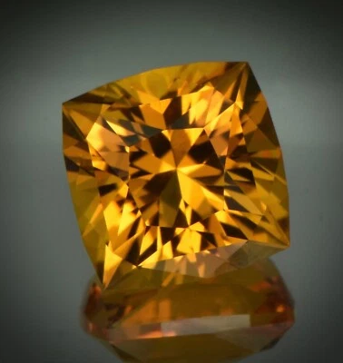 custom cut citrine cushion 5.01ct - Image 1 of 4