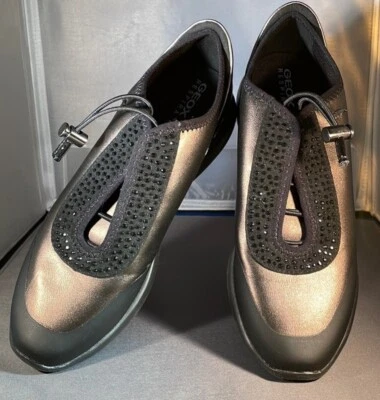 Geox Respira Bling Mujer Tenis Italiano Charol Zapato Bronce Talla 8 Foto 1 de 4