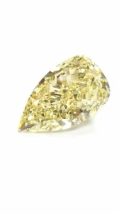 1,74ct Birnenform geschliffener loser Diamant Fancy Yellow Farbe VS! Klarheit, Verlobung  - Bild 1 von 1